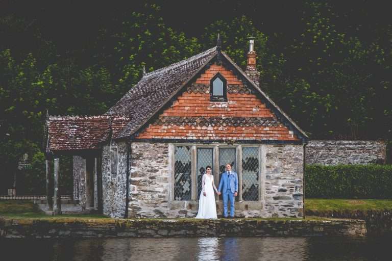 Pentillia castle from the river - top Cornwall wedding venue