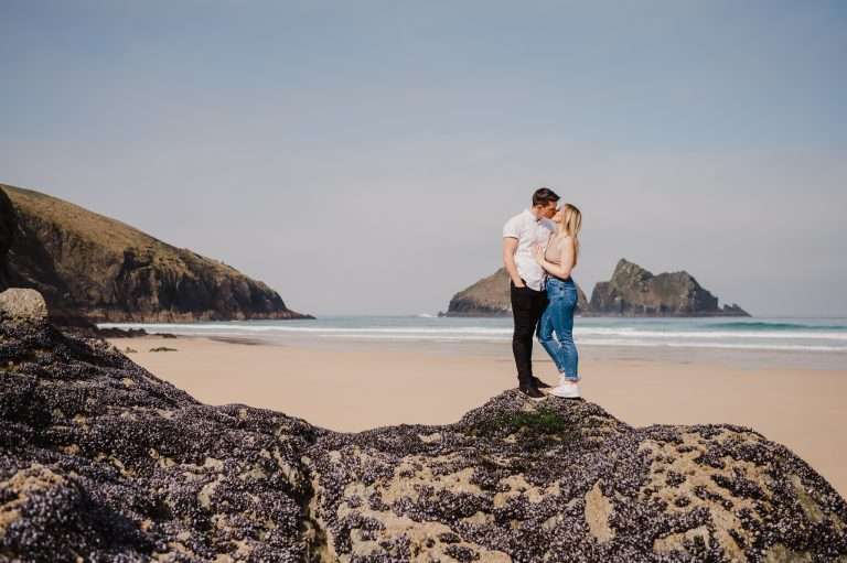 Proposal at Holywell Bay, Cornwall, UK