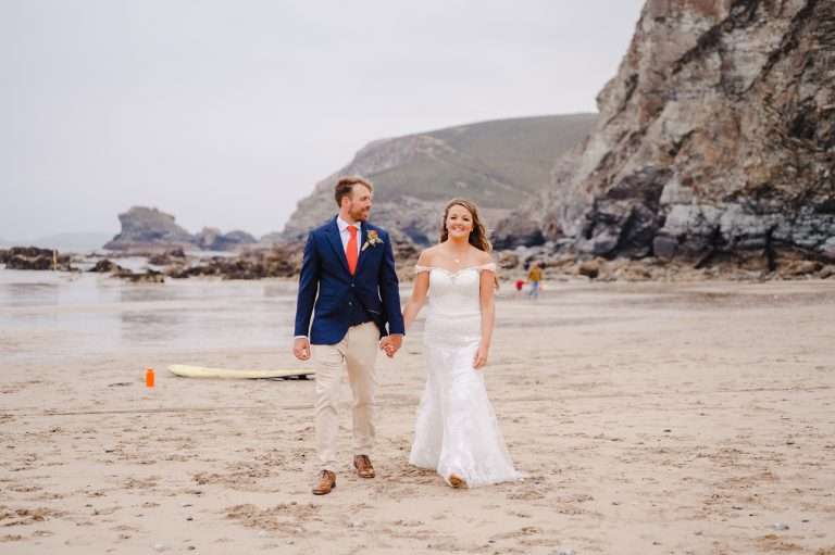 Driftwood Spars | Cornwall Wedding Photography | Trevaunance Cove