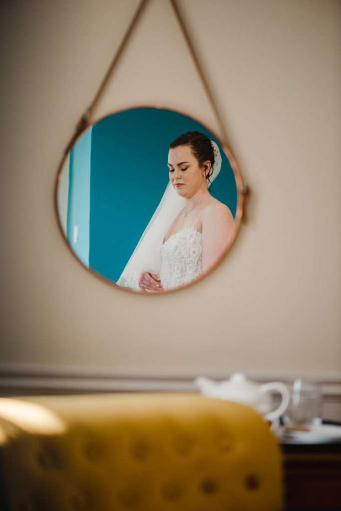 Taking a moment to take everything in on your wedding day at The Alverton