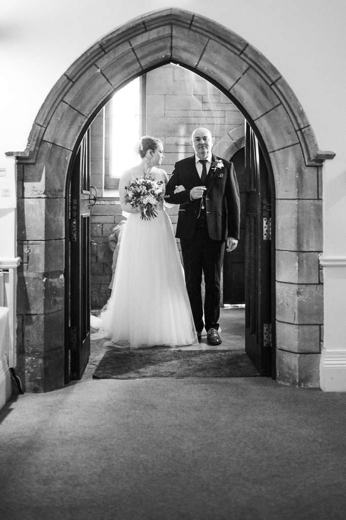 My Guide to Wedding Planning | Cornwall Wedding Photographer | Father walking Bride down the aisle