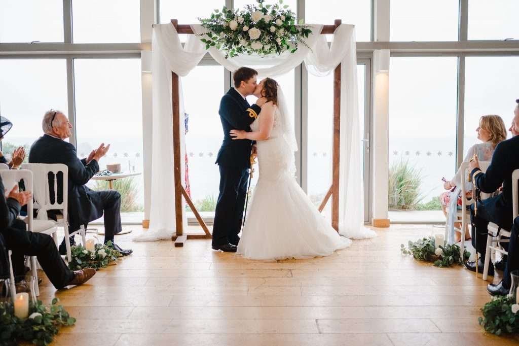 Stunning Navy Wedding At the Polurrian On The Lizard | Cornwall Wedding Photographer