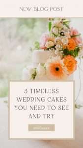 Pinterest photo - 3 Timeless Wedding Cakes You Need To See And Try