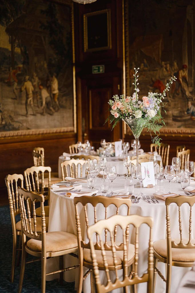 Wedding Table Setup for the wedding breakfast in a country house - The Story Behind Wedding Favours: A Timeless Tradition