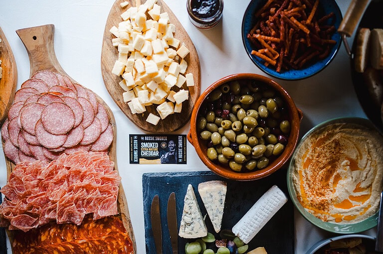 Wedding grazing table by the Aussie Aussie Smoker