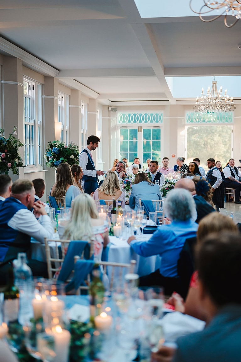 Groom gives an amazing wedding speech