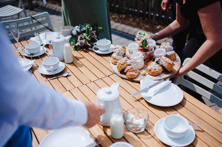 Wedding day cream tea. I can't say no to that.