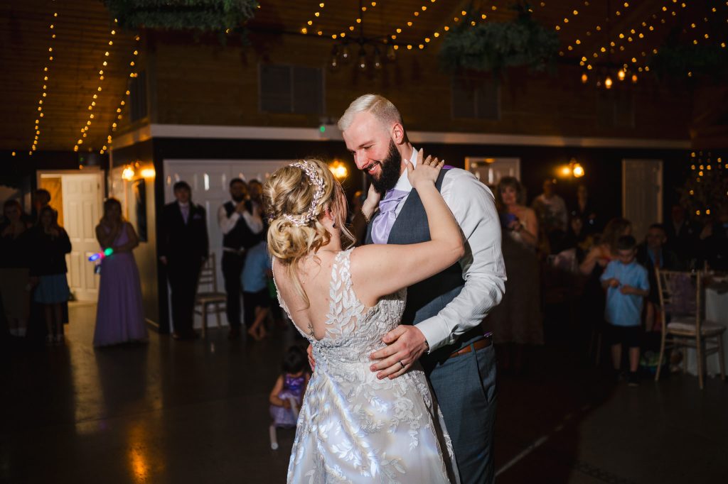 First dance as husband and wife at Chycara, Cornwall