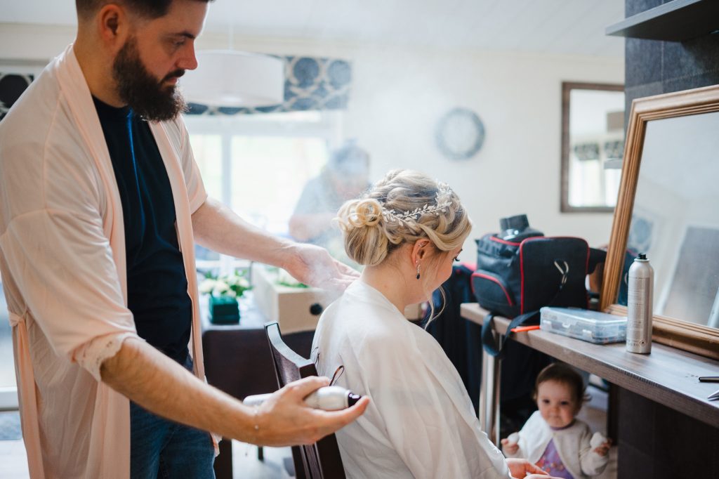 Wedding Hairspray at Chycara Wedding Venue