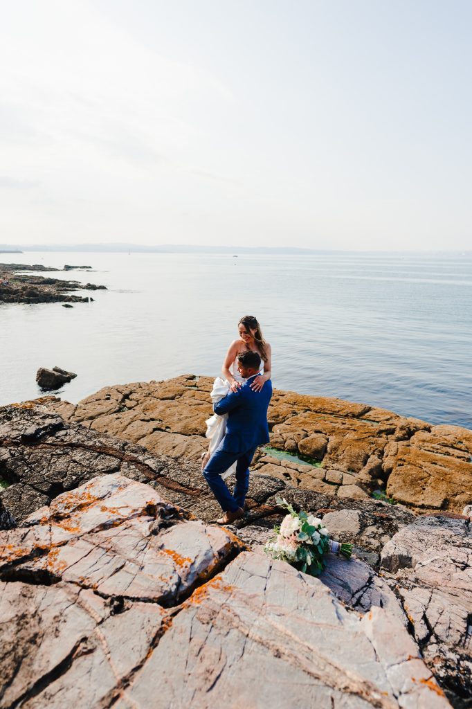 Devon summer coastal wedding