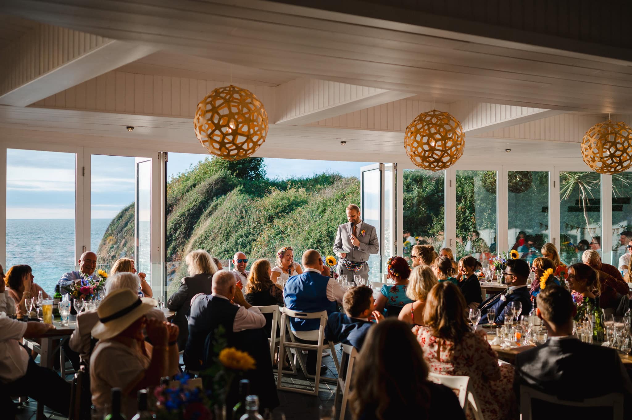 Wedding Speeches with a view over the sea
