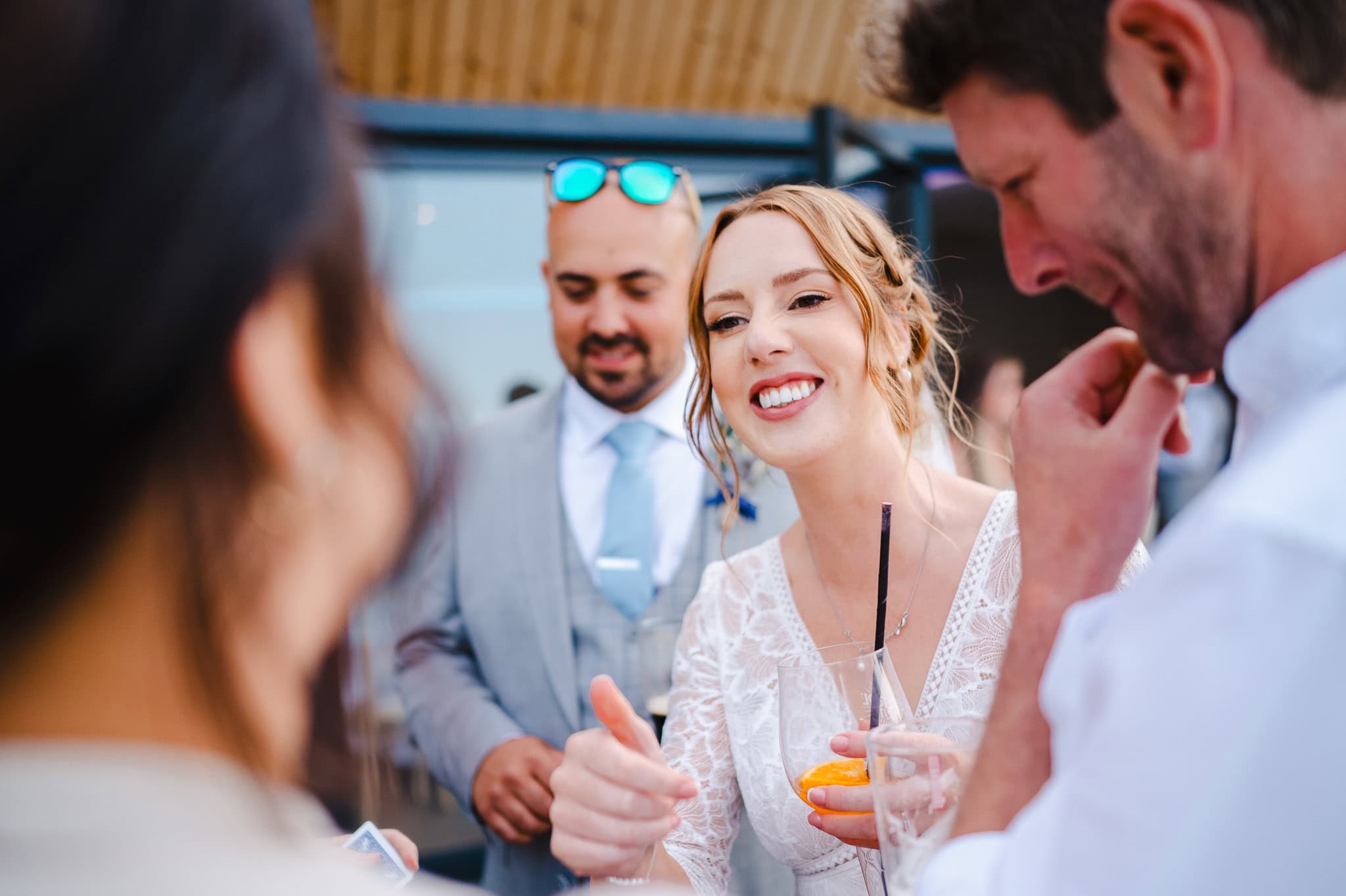 Magic entertainment for the bride and groom