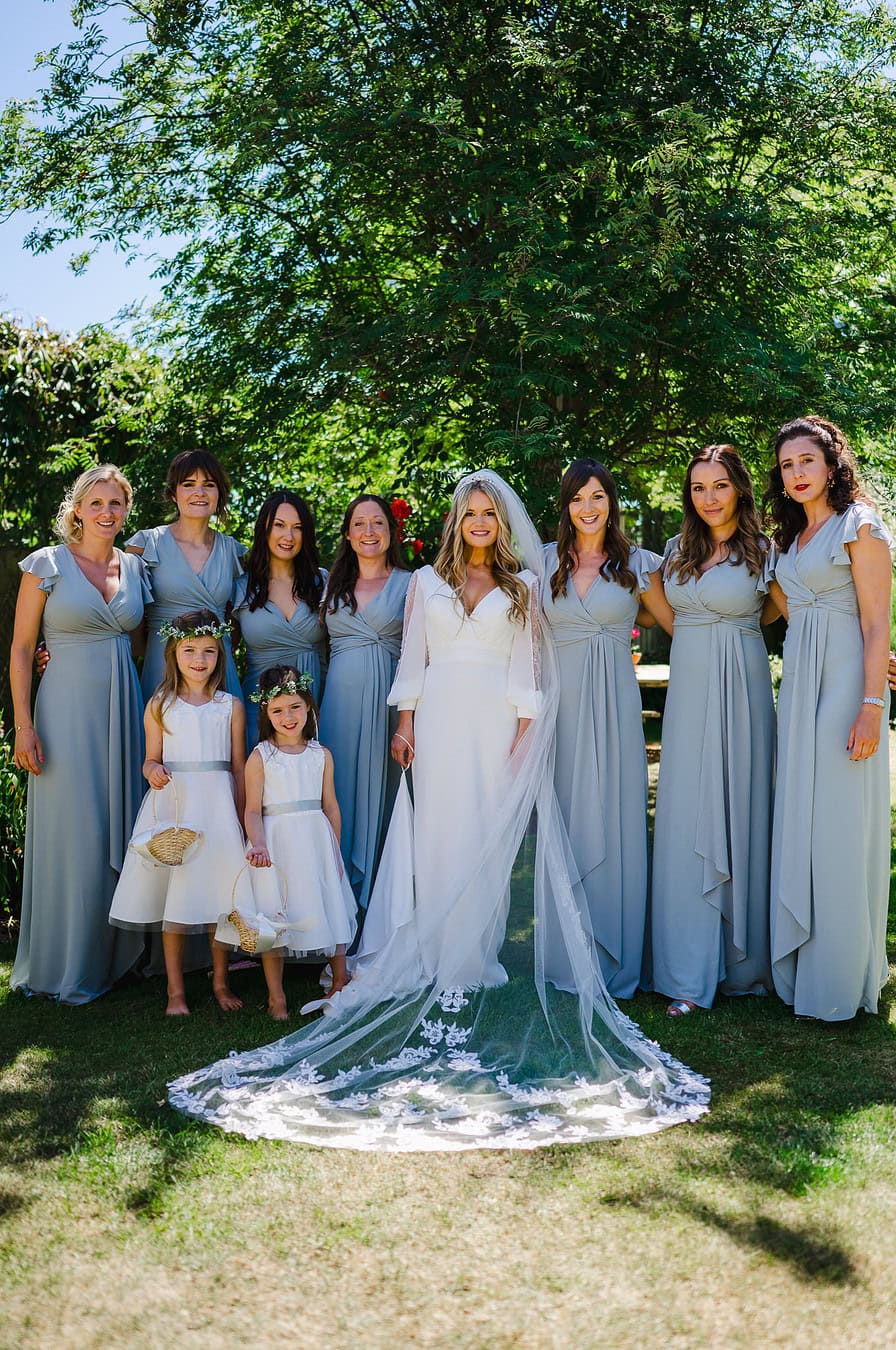 Group bridal party photo