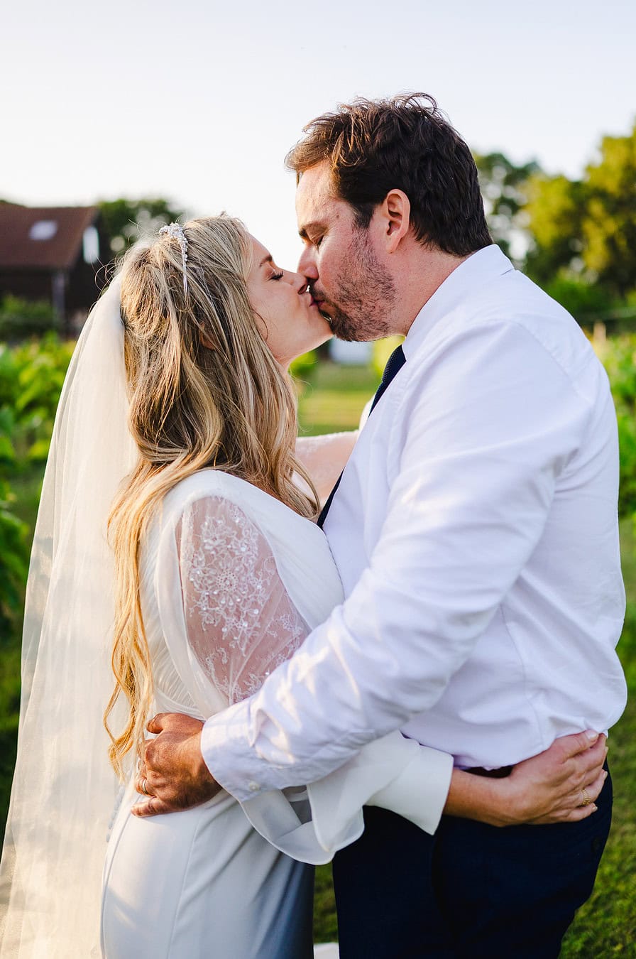 Couple Portrait of couple kissing