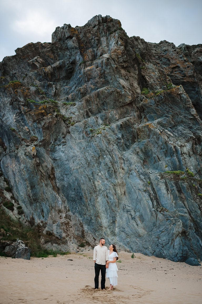 When you have a dramatic seaside cliff backdrop you just have to have a photo against it