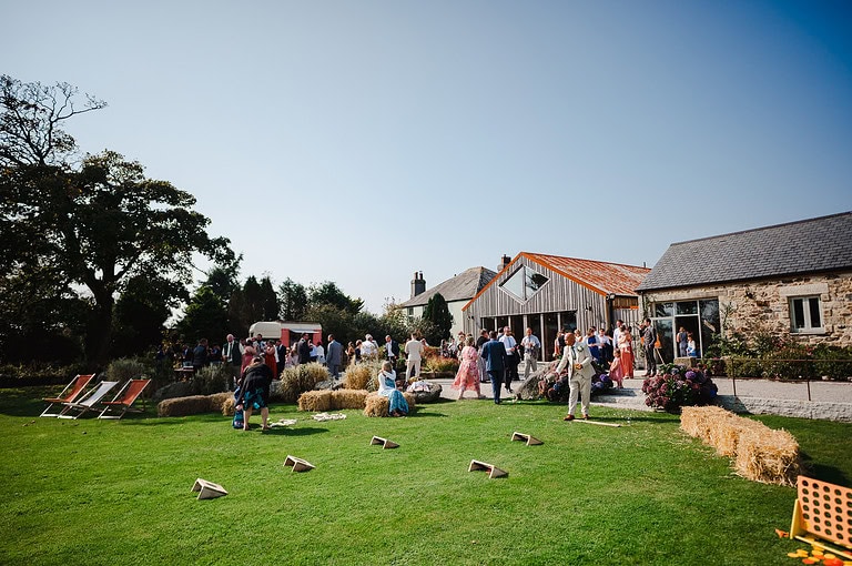 A wide photo of Avalen during a beautiful wedding