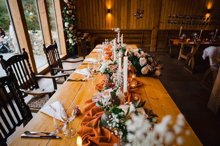 The head table at Avalen