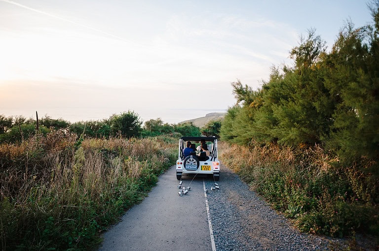 The electric cart at Polurrian On The Lizard lets you have an easy trip down to the beach