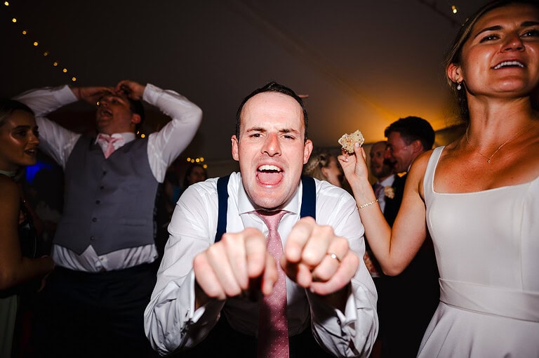 Epic dancefloor photos by the groom - The Best of wedding photography 2024 by Jake Timms Photography