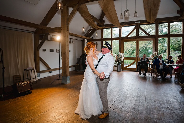 Father daughter first dance at nancarrow Farm