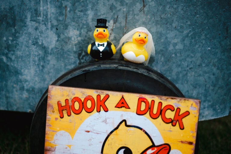 Wedding day games - Hook a duck